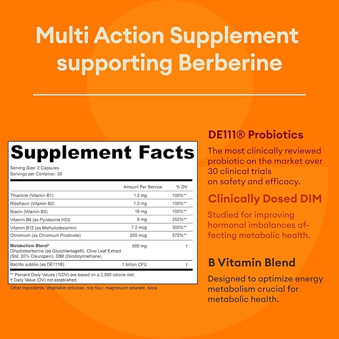 GLDN Berberine Supplement Facts
