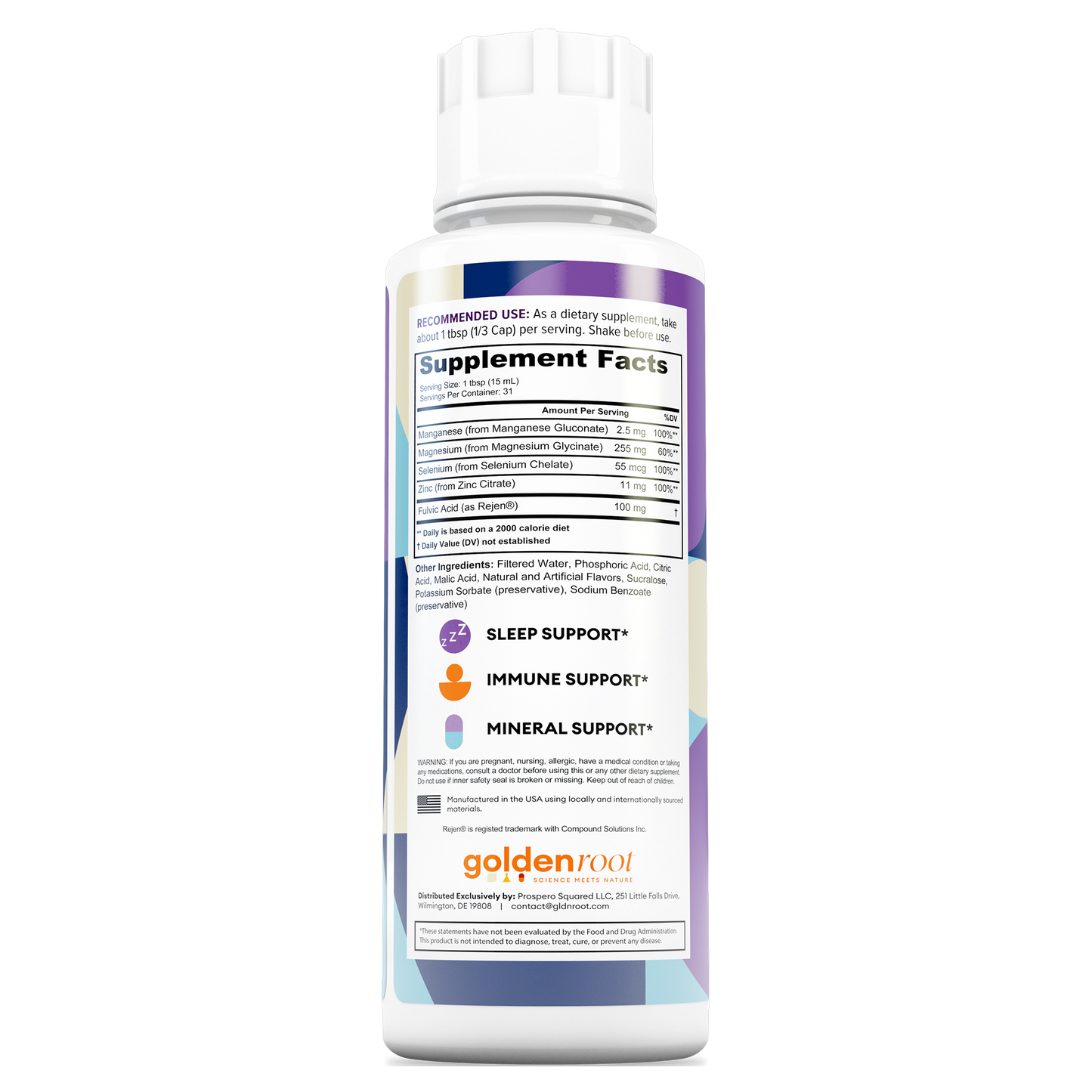 High-Absorption Liquid Magnesium with Rejen Fulvic Acid
