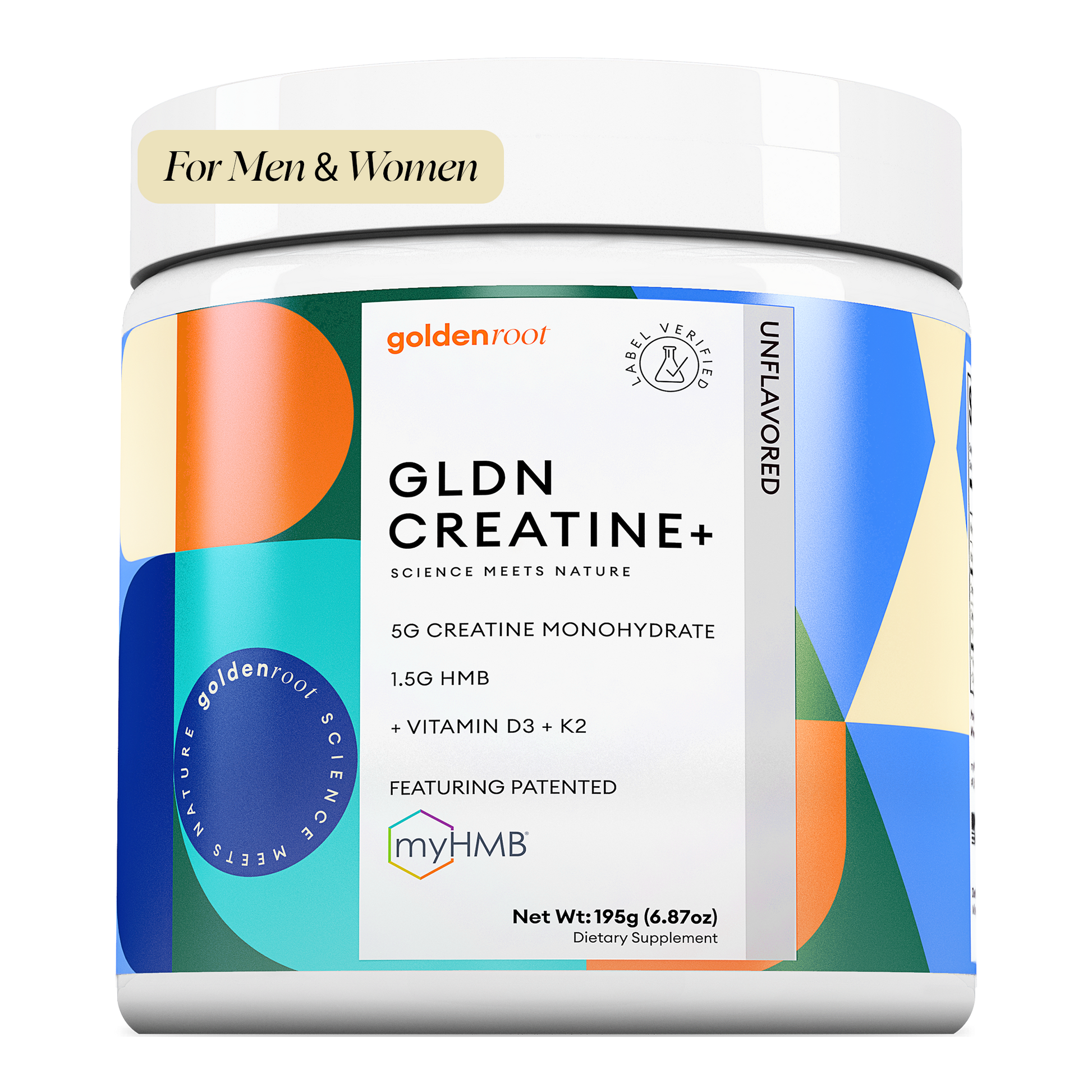 Creatine Monohydrate with HMB, Vitamin D3, and K2 for muscle growth