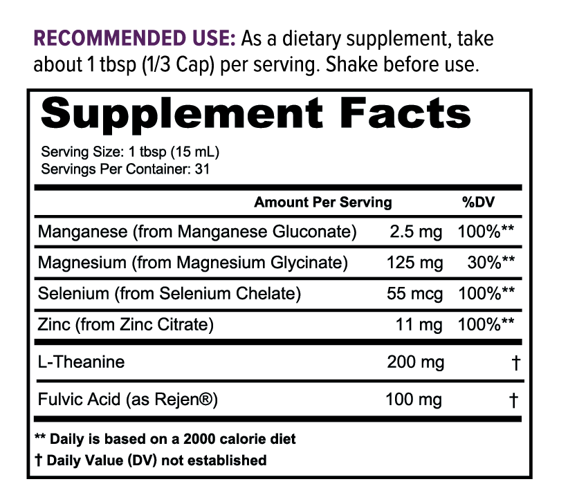 GLDN Magnesium Supplement Facts