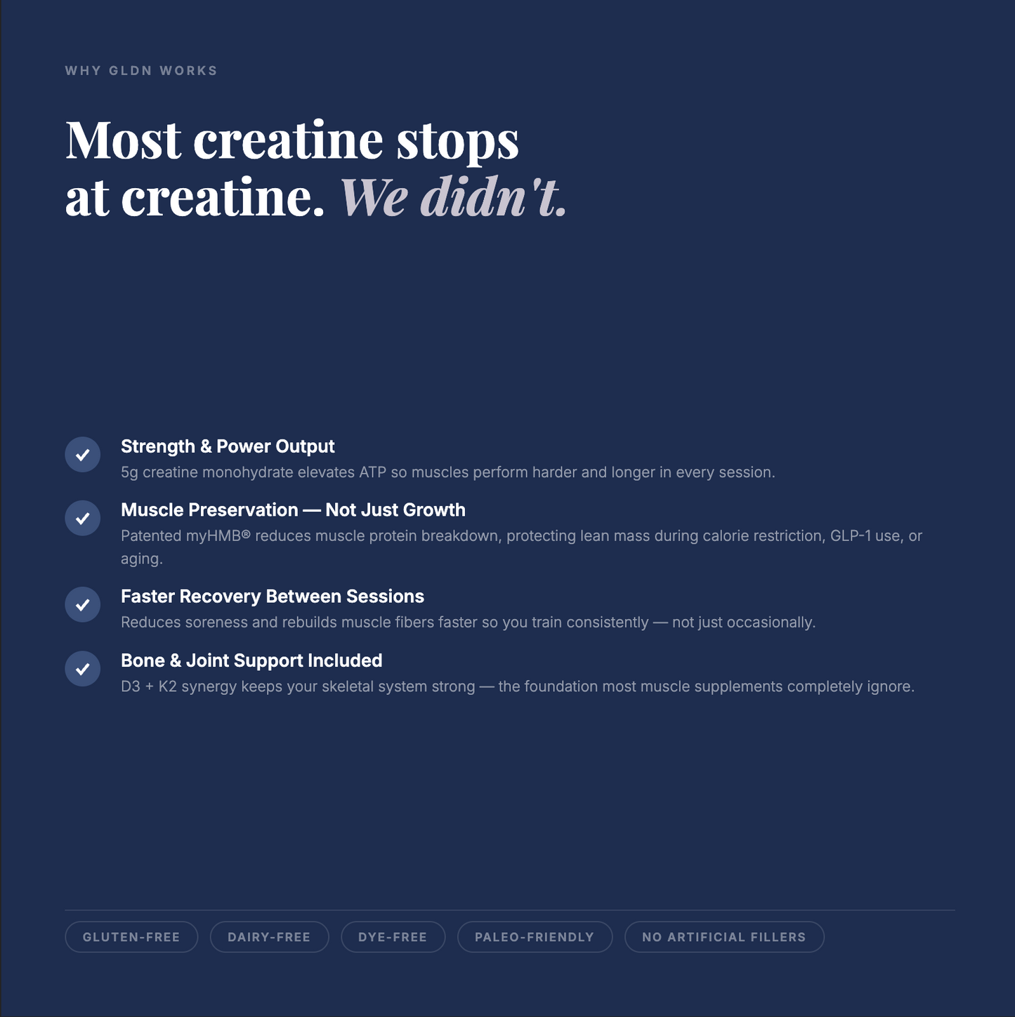 GLDN Creatine + HMB